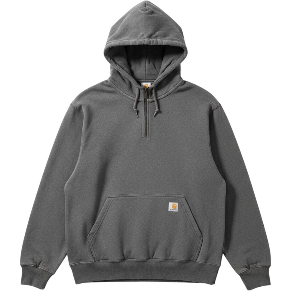 Carhartt‎ Quarter-Zip Hoodie XL Gray Rain Defender Original Fit Workwear